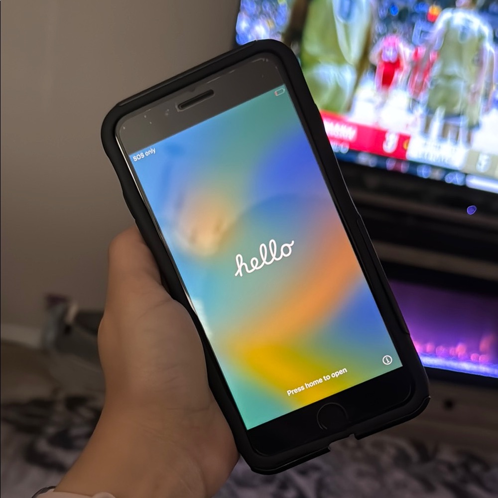 Apple iPhone 8 Plus with Black OtterBox Case